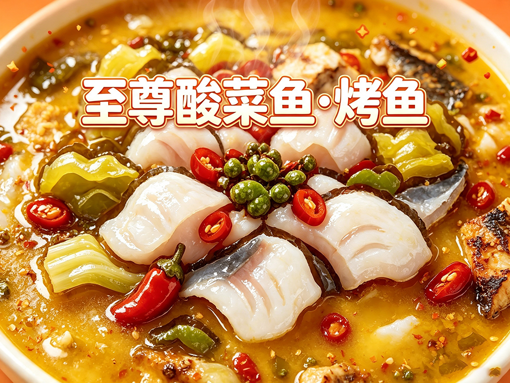 至尊酸菜鱼•烤鱼