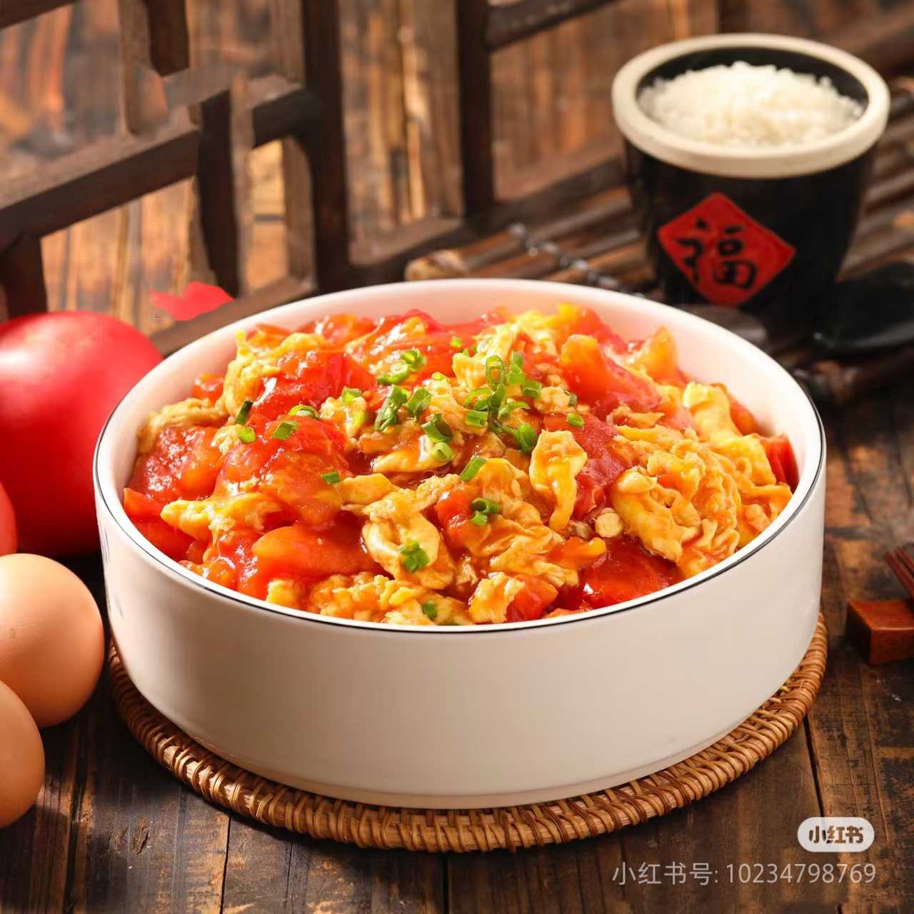 西红柿炒蛋饭