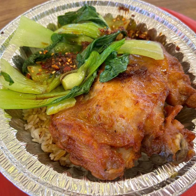 ❤奥尔良大鸡腿煲仔饭