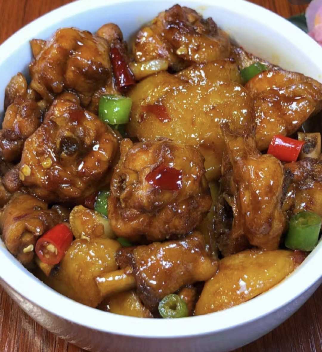 土豆烧鸡+红烧肉饭