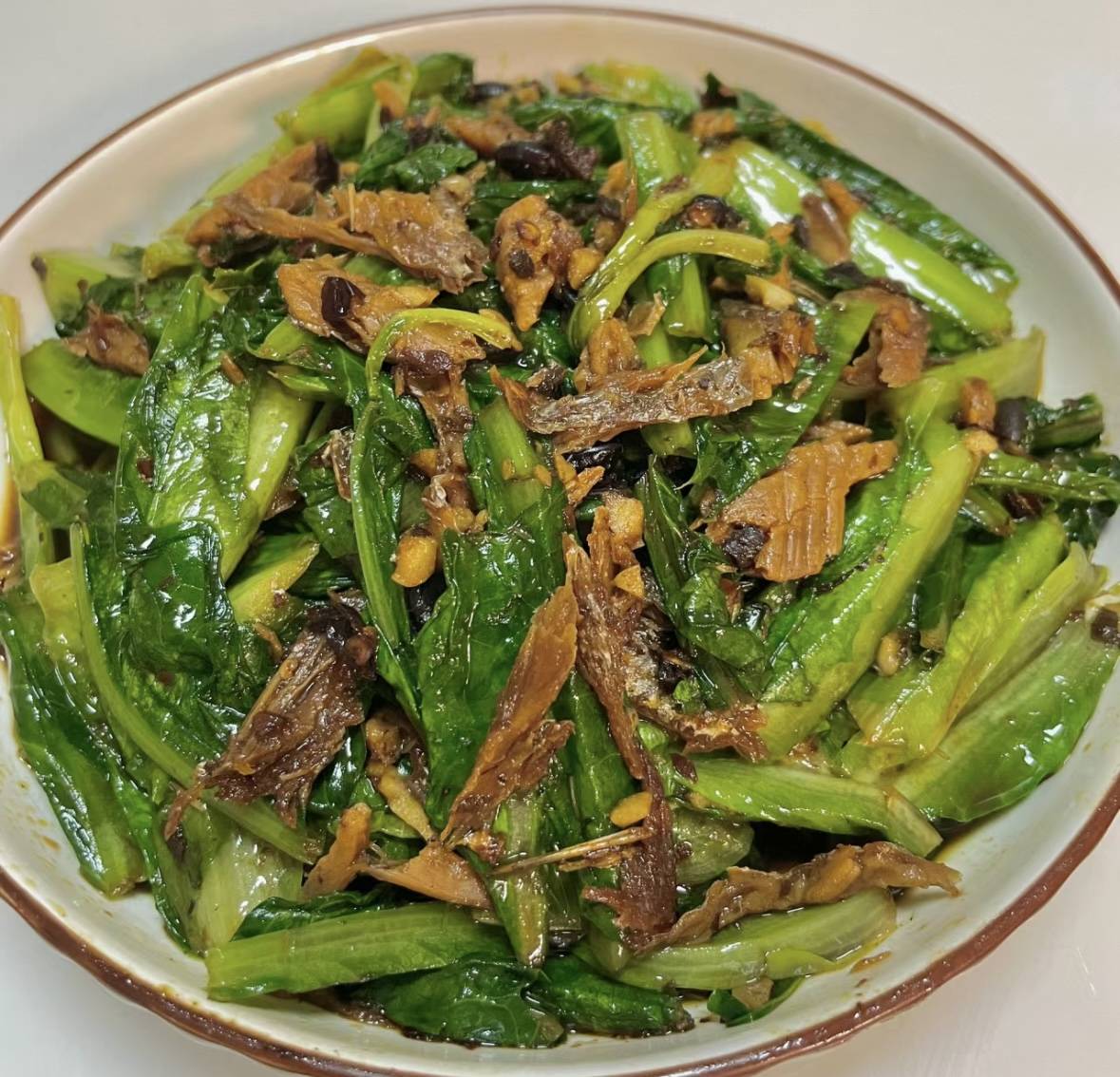 豆豉鱼油麦菜
