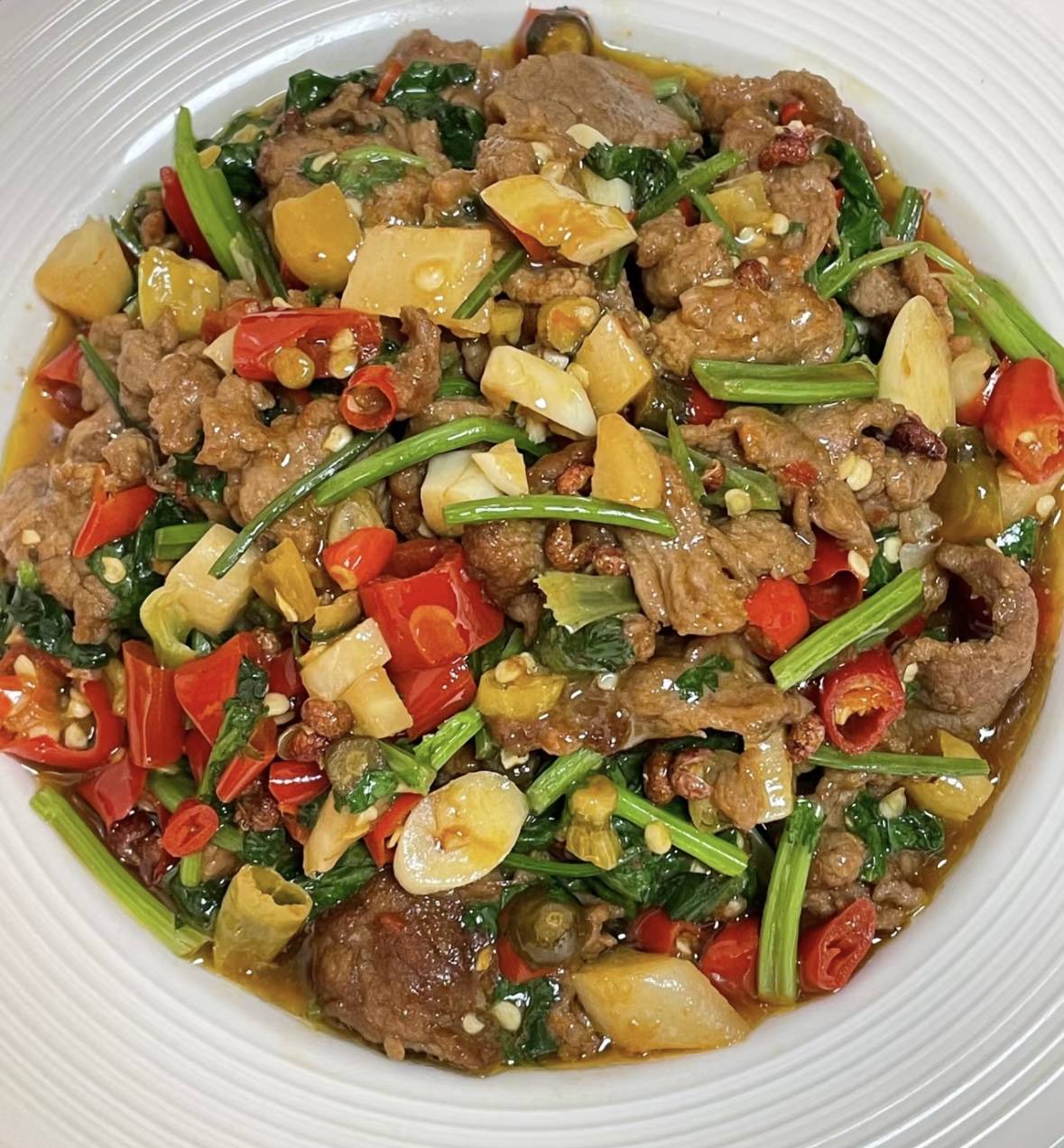 小炒黄牛肉