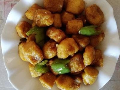 爆炒油豆腐泡