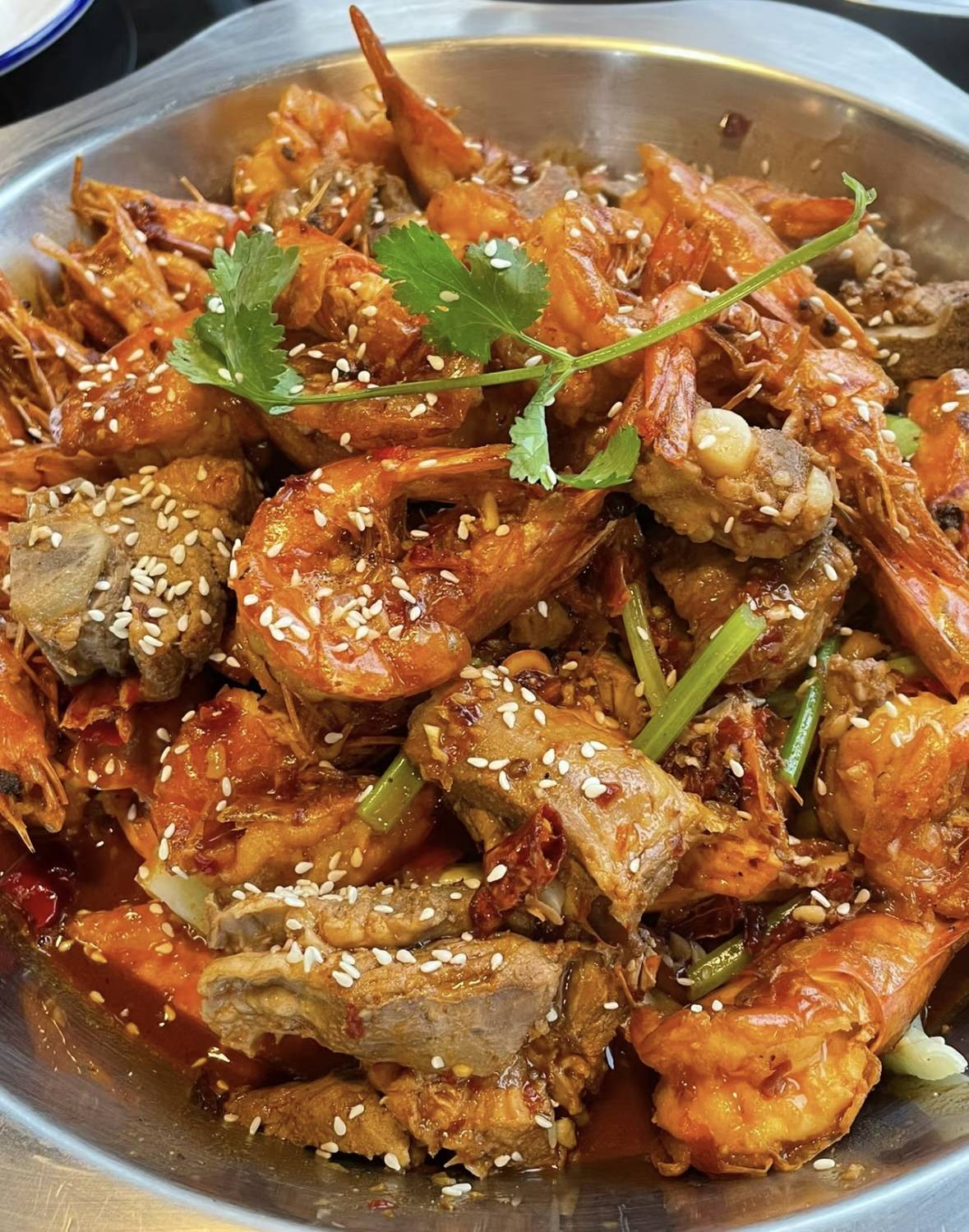 干锅排骨虾