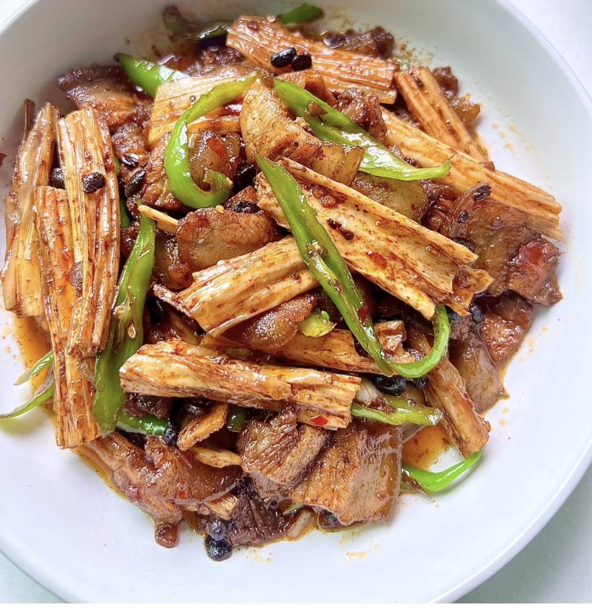 腐竹回锅肉盖饭