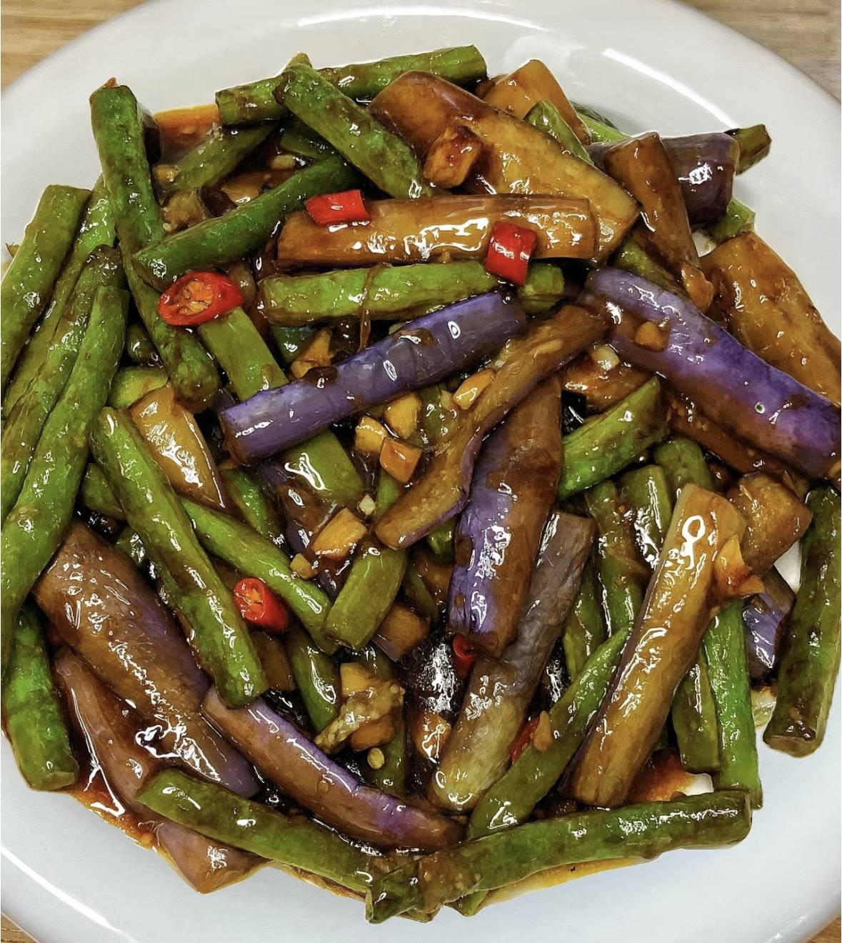 豆角烧茄子