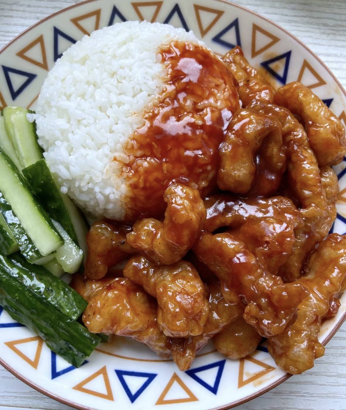 糖醋里脊盖饭