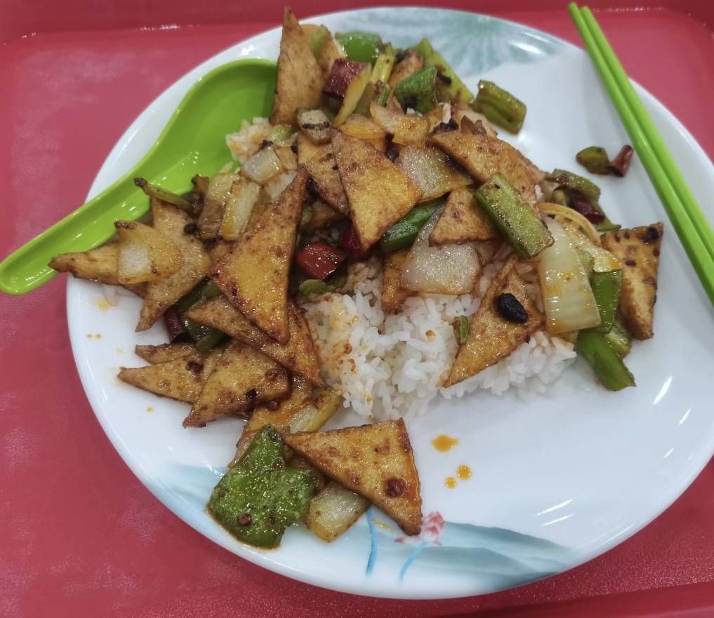千页豆腐盖饭