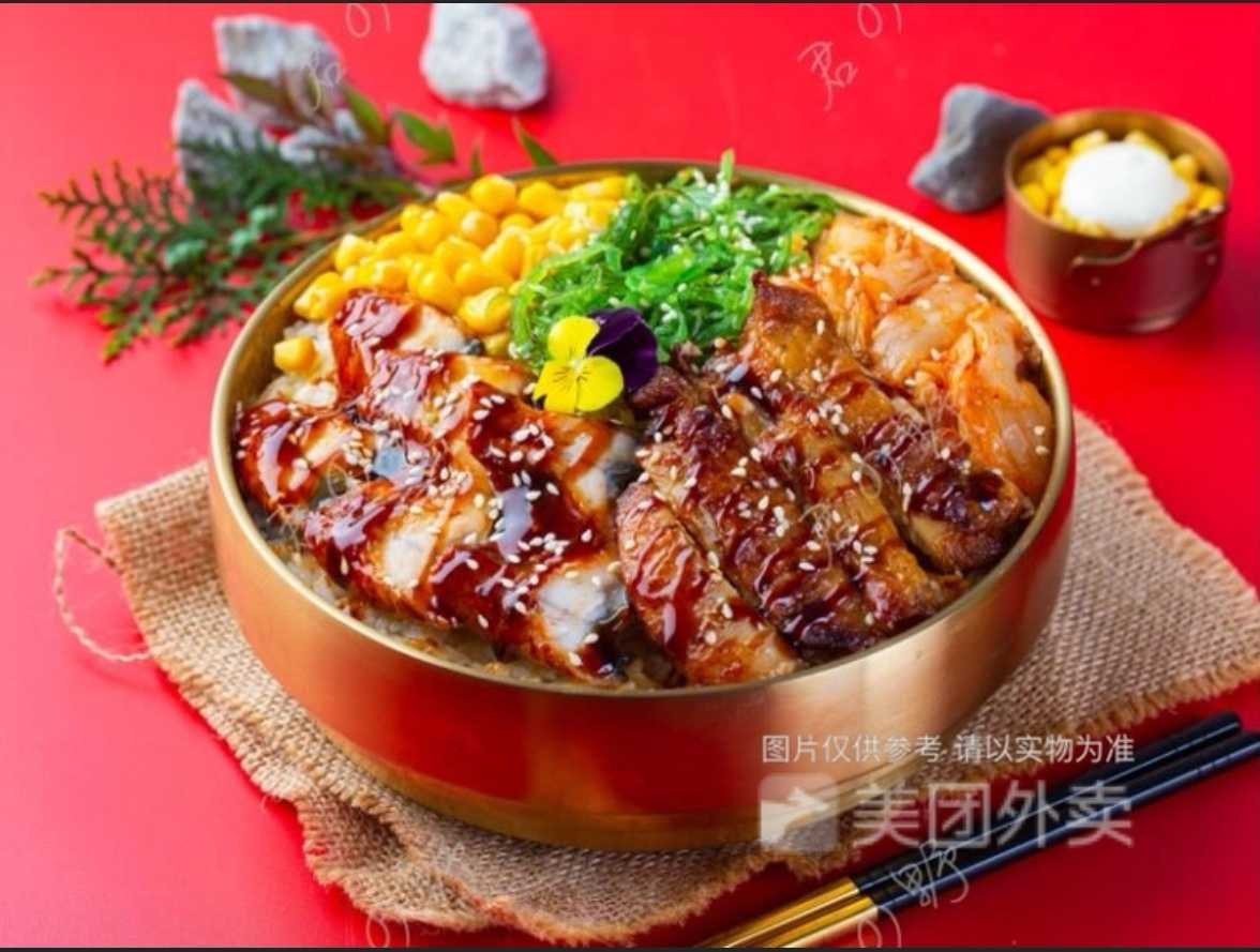 【馋涎欲滴】照烧鸡拼鳗鱼丼饭