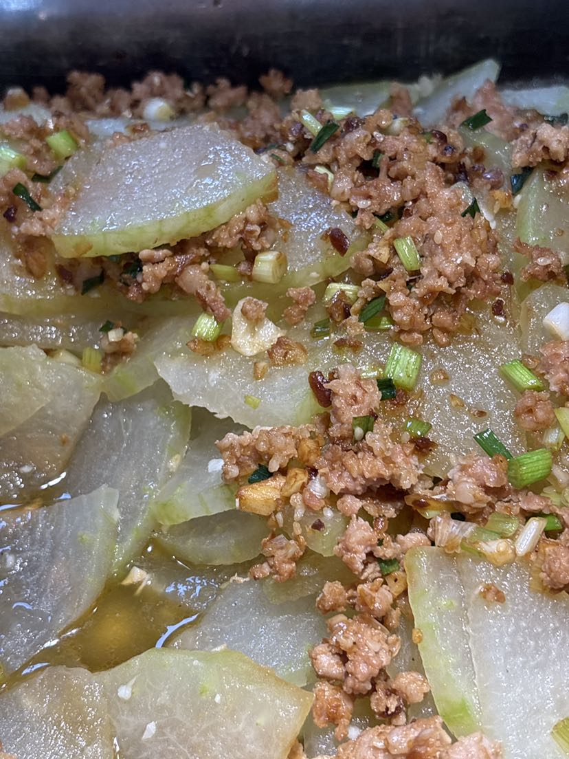 冬瓜炒肉沫