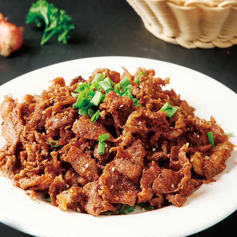 孜然肉+黄闷鸡+青菜+白饭