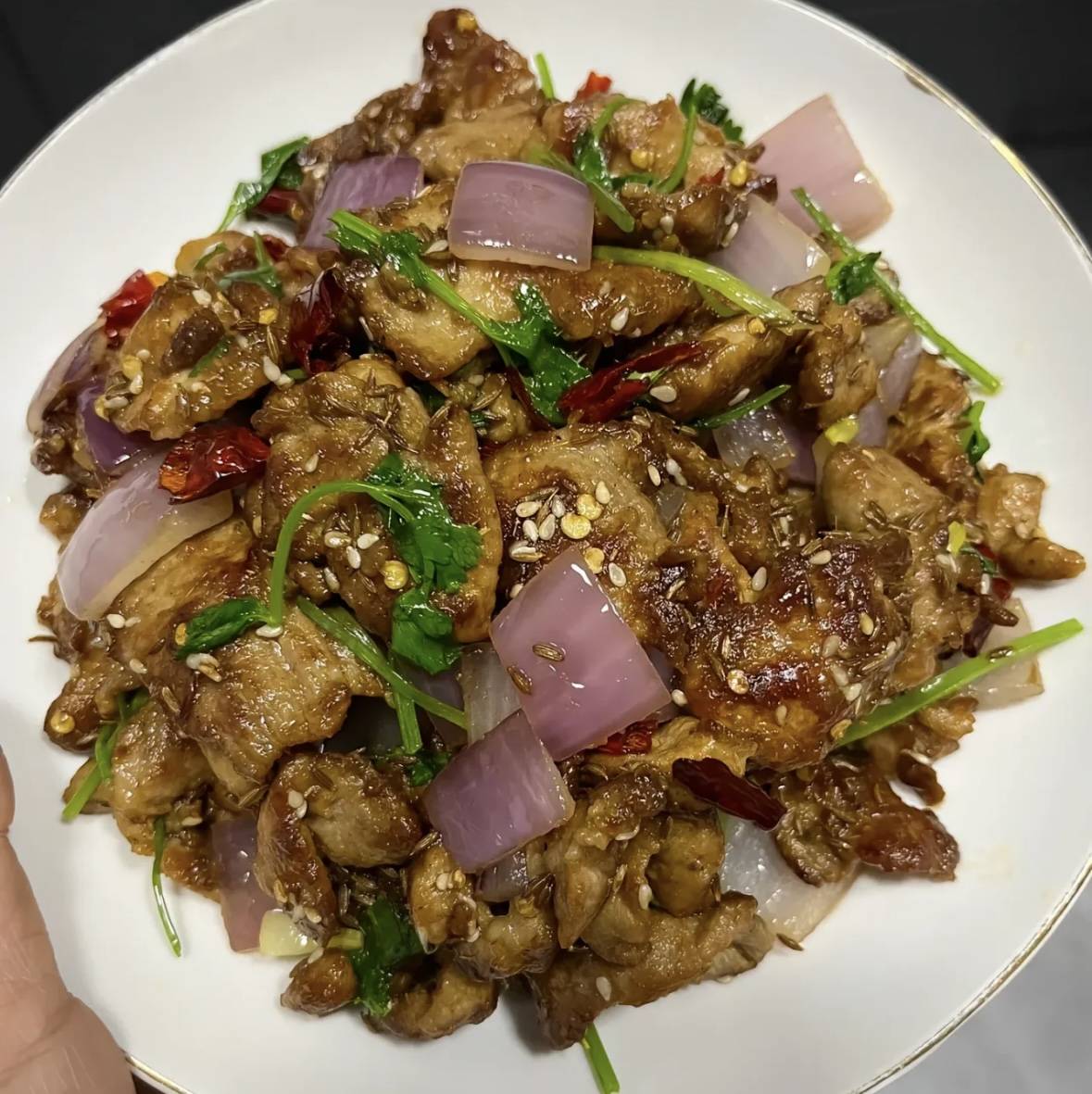 孜然肉片