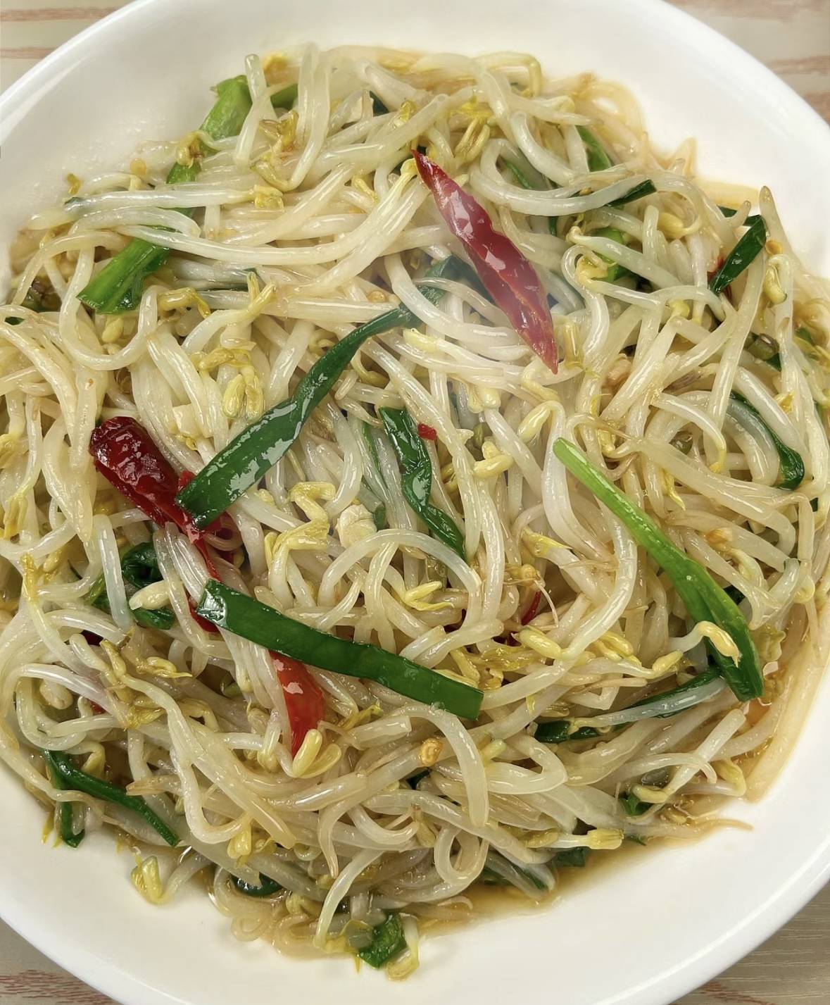 韭菜炒豆芽