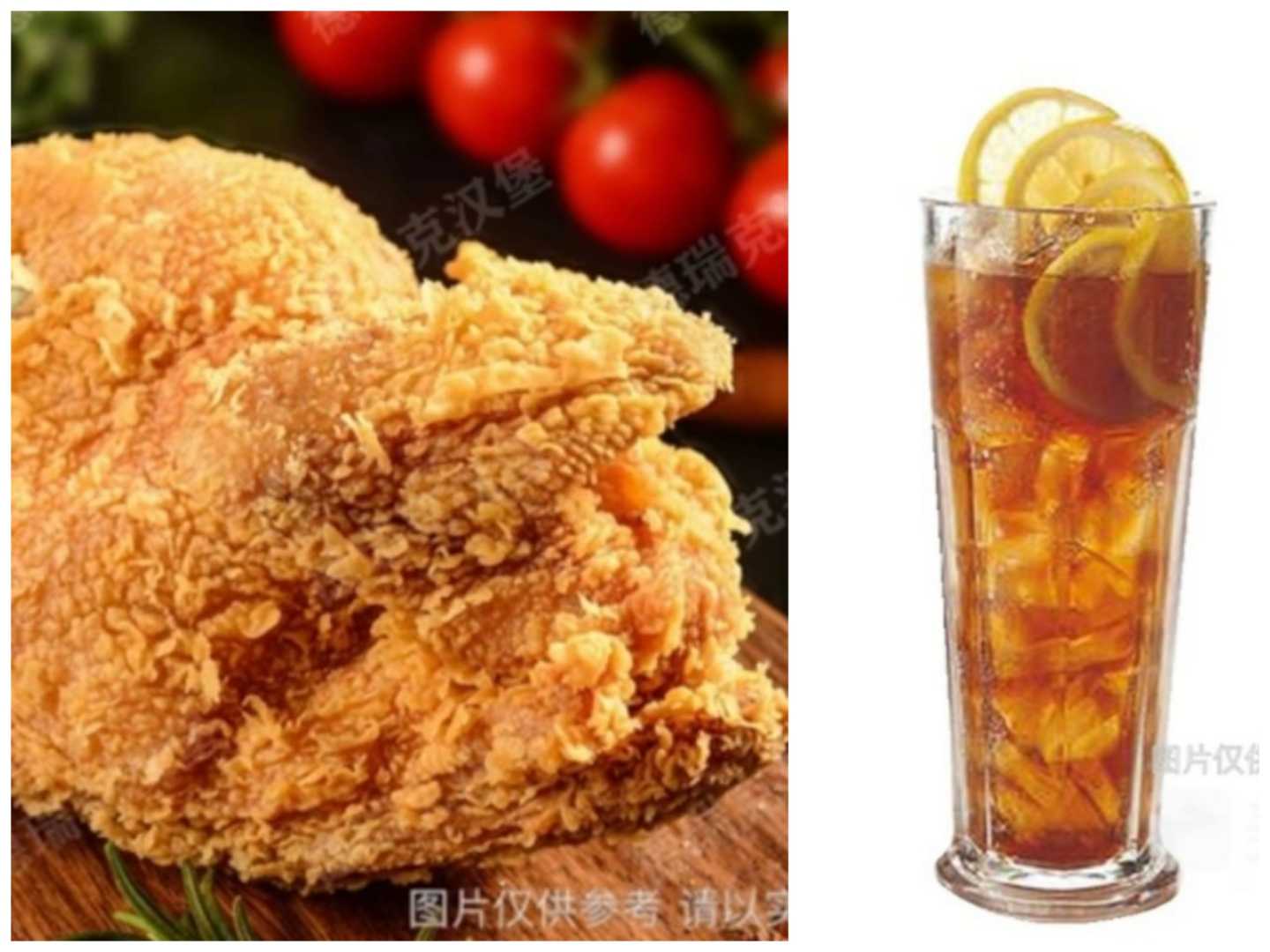 半只炸鸡+可乐