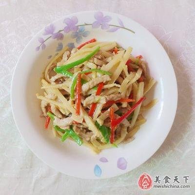酸笋炒肉丝