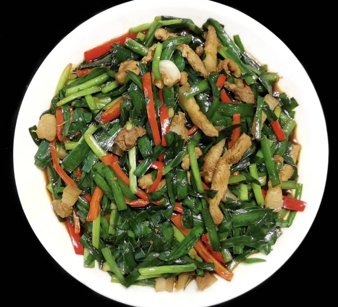 尖椒炒韭菜