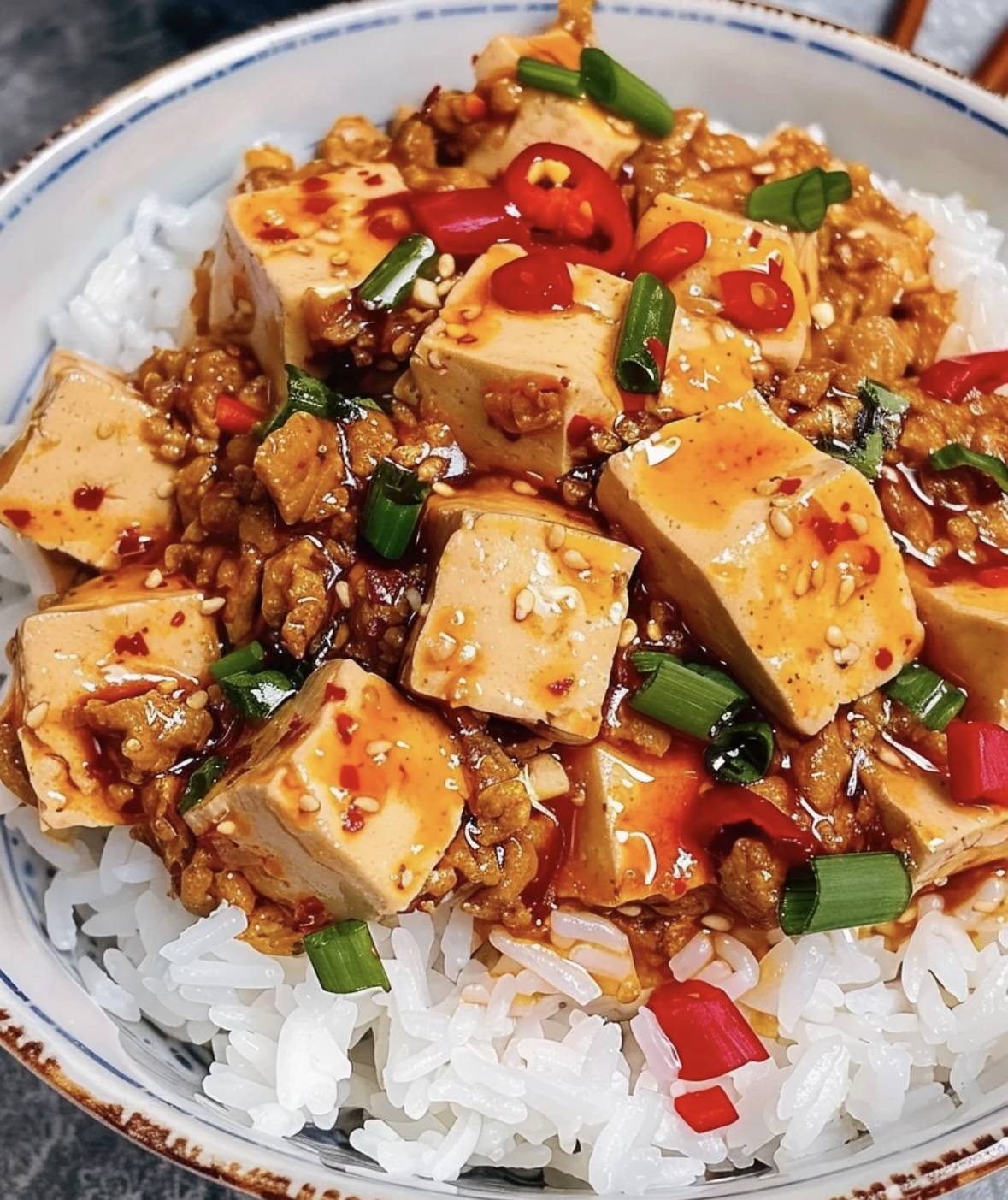 麻辣豆腐盖饭
