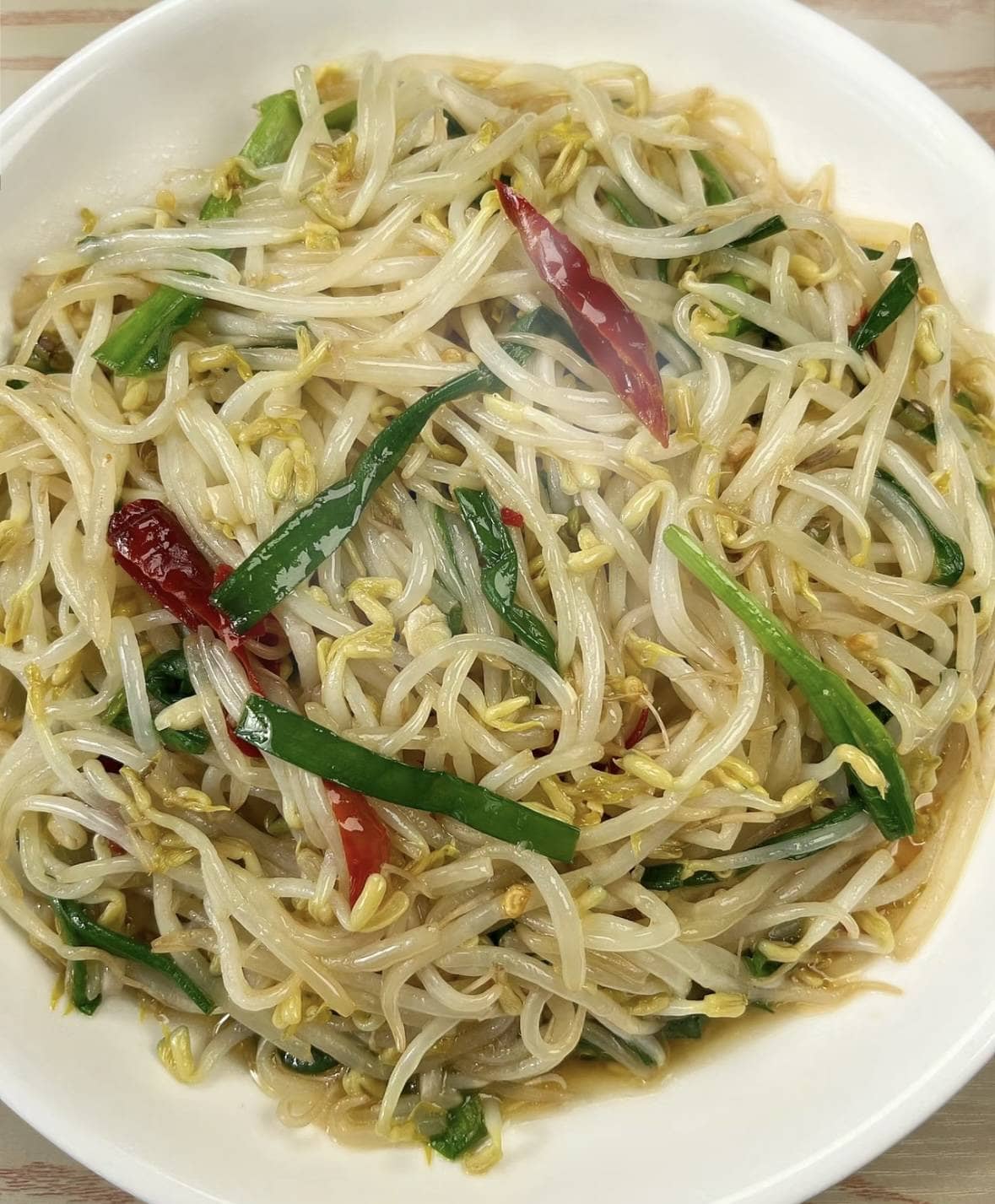 韭菜炒豆芽