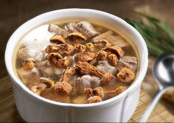鹿茸菇排骨汤